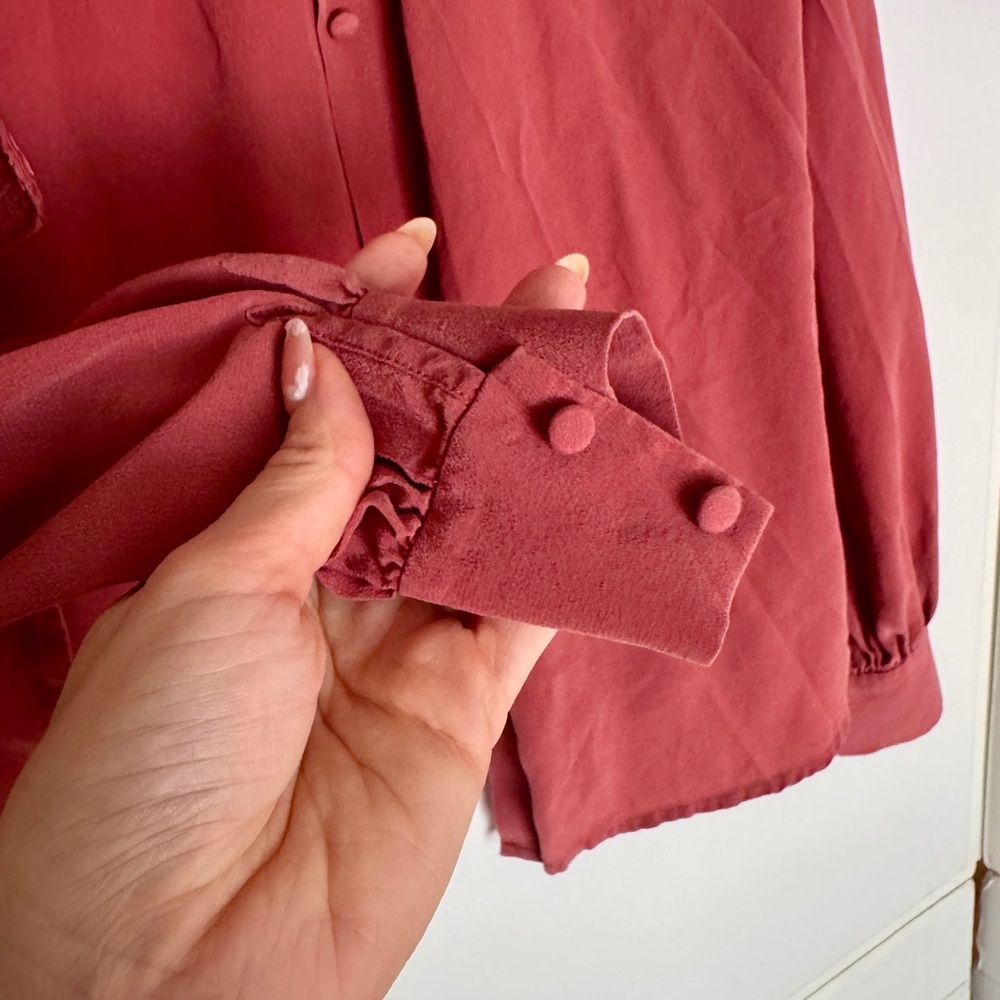 Sézane Chloe Blouse – Rosewood, Size 34 (US 2/XS) - Picture 13 of 13